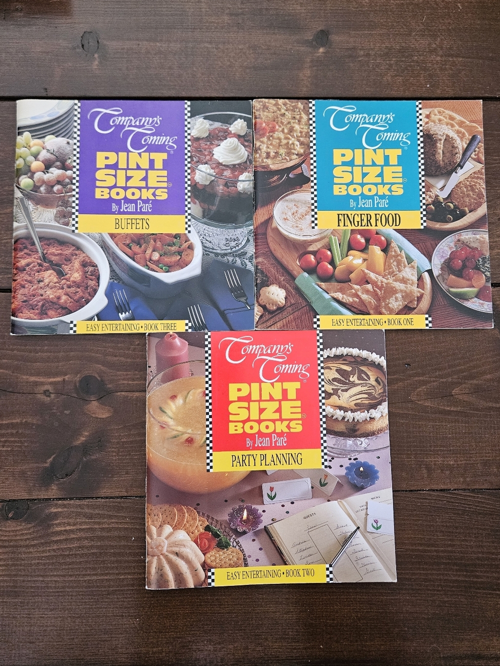 Company's Coming Pint Size Books Jean Pare Lot Buffets, Finger Food & Party Plan